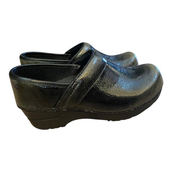 Sanita Professional Olive Green Speckled Patent Clogs EU 35 US 4 Work Nurse - Picture 6 of 16